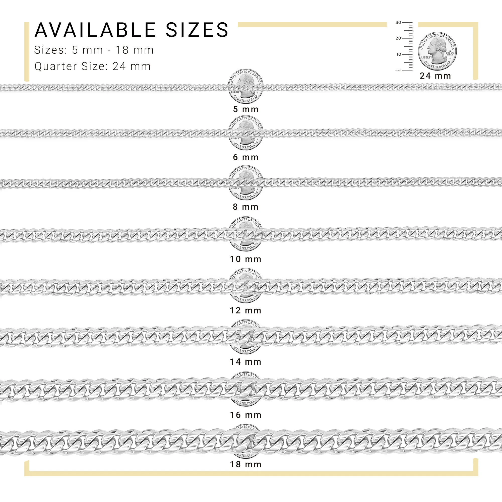 Cuban Link Chain Silver Curb Bracelet 8.5" Stainless Steel Men Jewelry