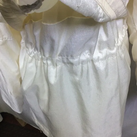 Current Seen VTG Cream Button Up Windbreaker