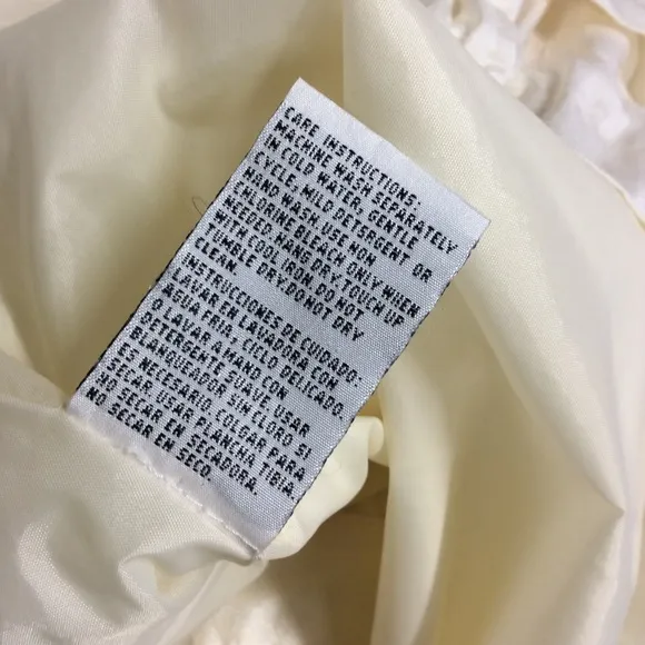 Current Seen VTG Cream Button Up Windbreaker