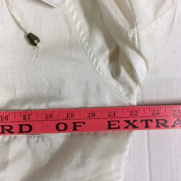 Current Seen VTG Cream Button Up Windbreaker