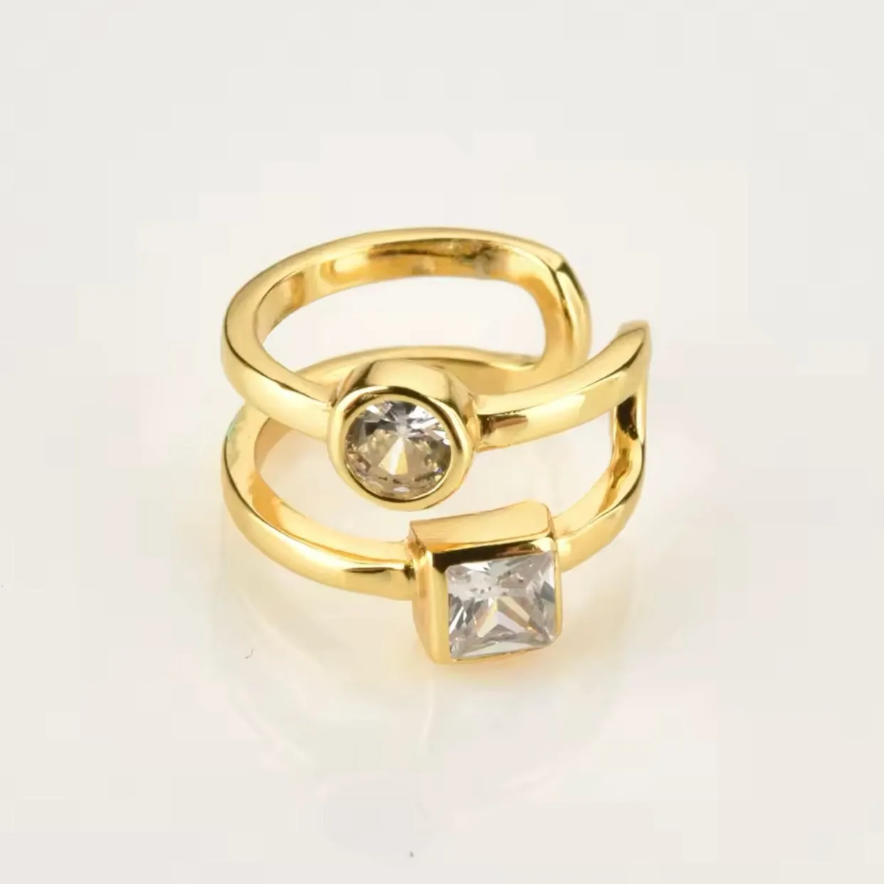 Cz Geometric Ear Cuff