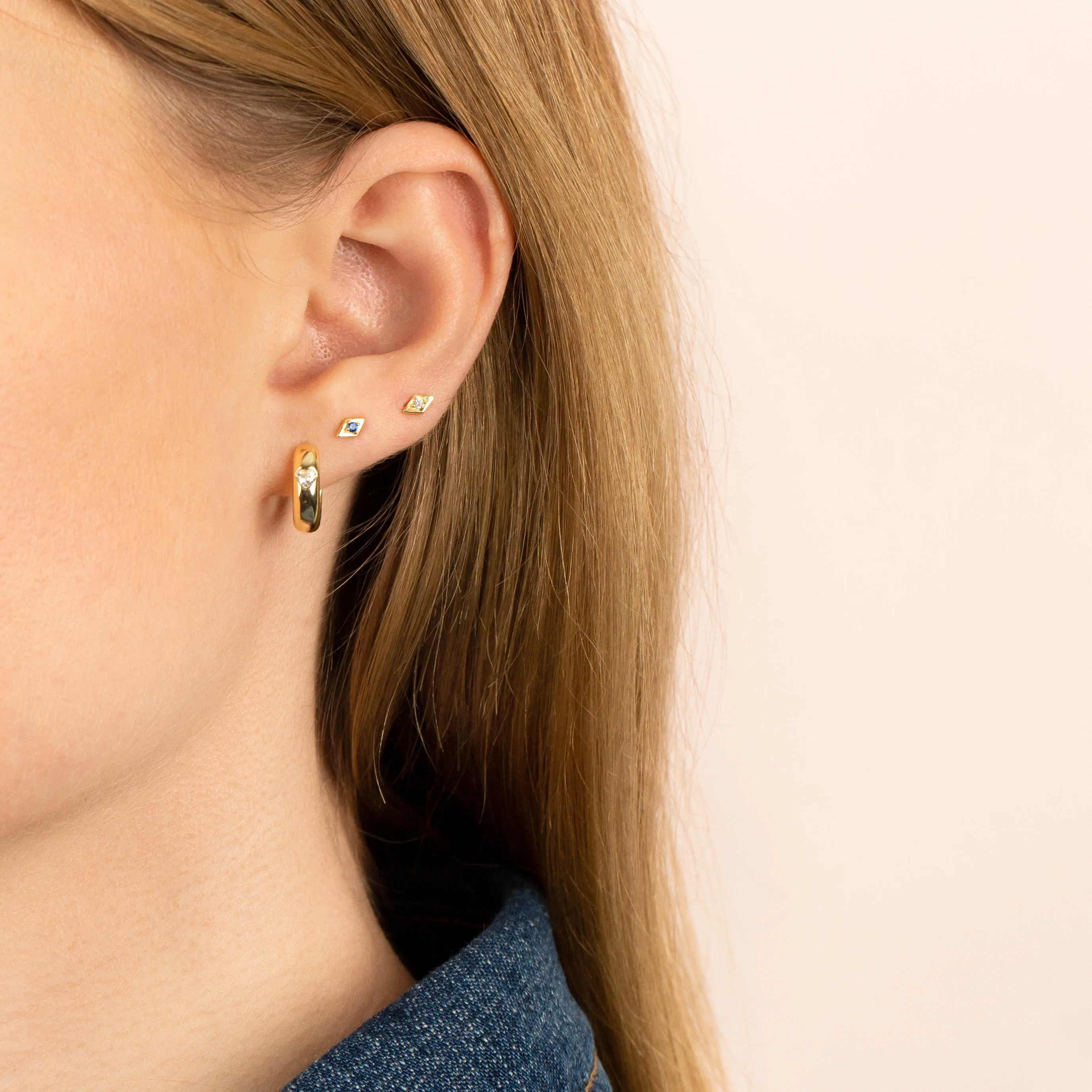CZ Mini Evil Eye Stud Earring