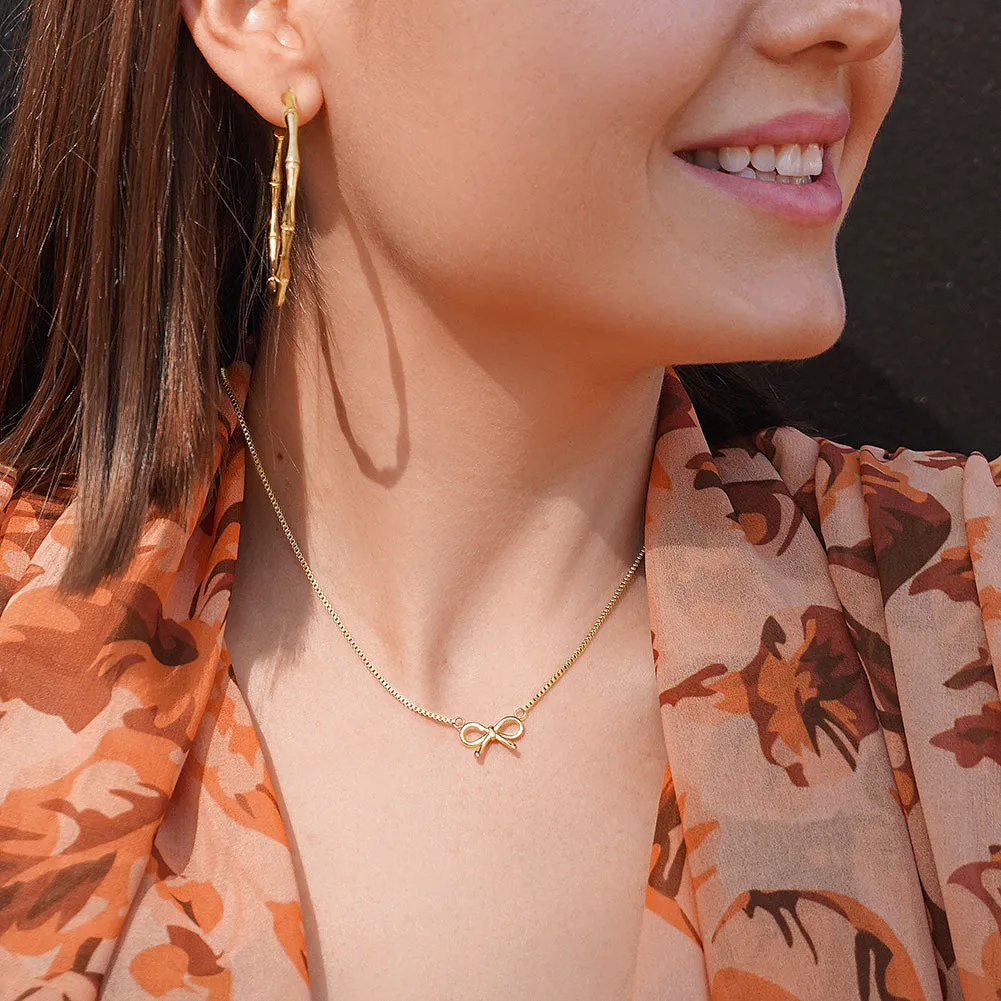 Dainty Bow Necklace