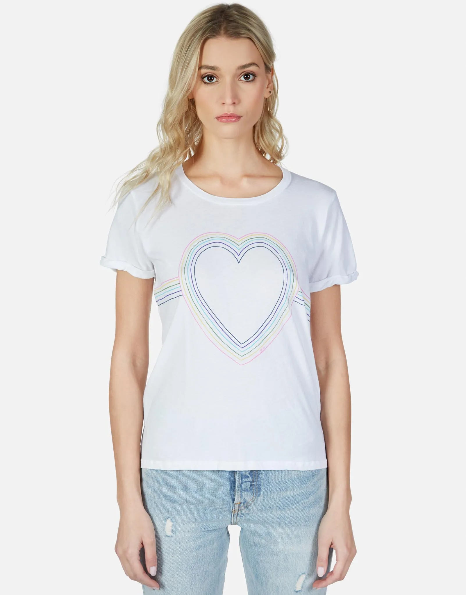Edda Rainbow Heart Outline