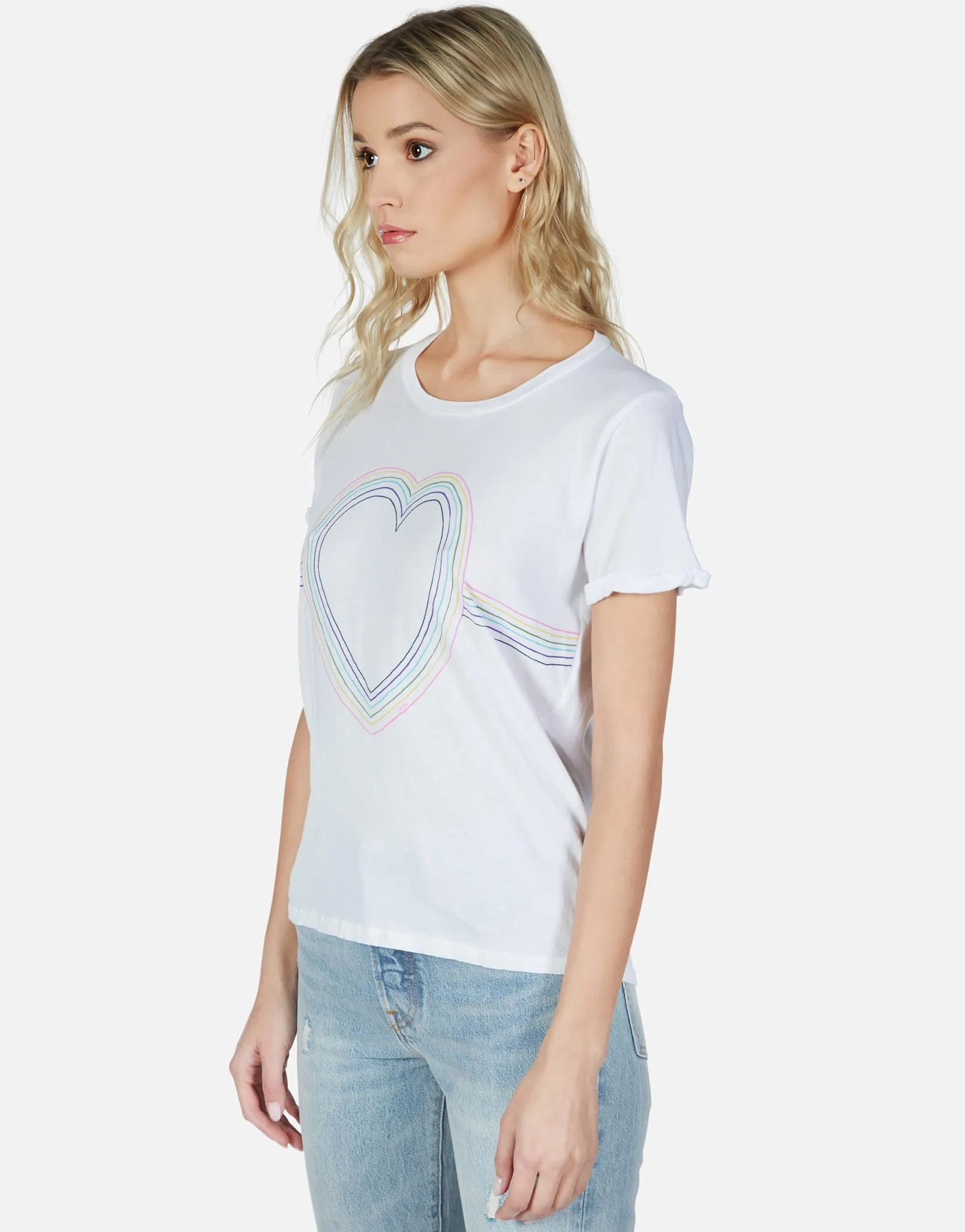 Edda Rainbow Heart Outline