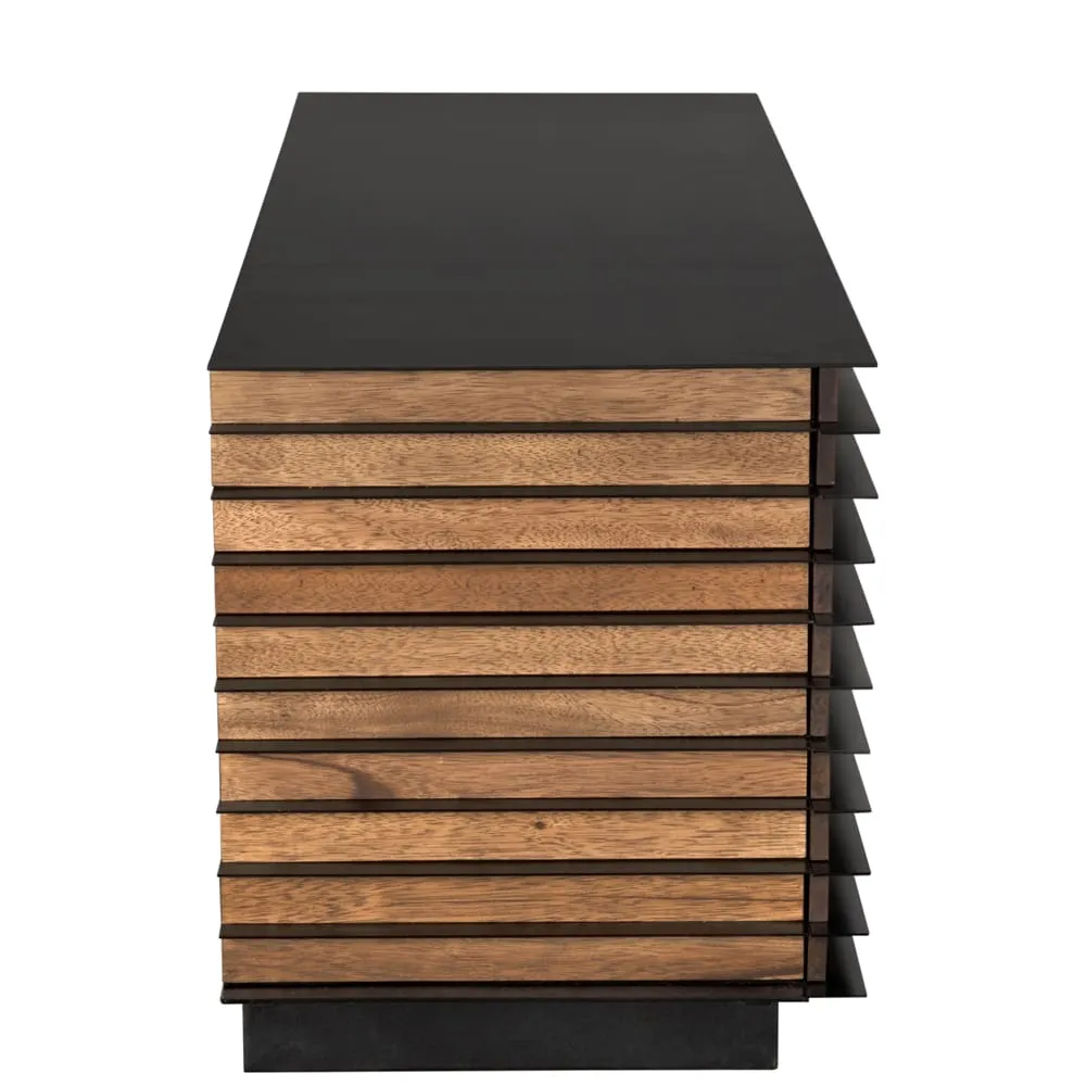 Elevation Sideboard, Dark Walnut and Steel