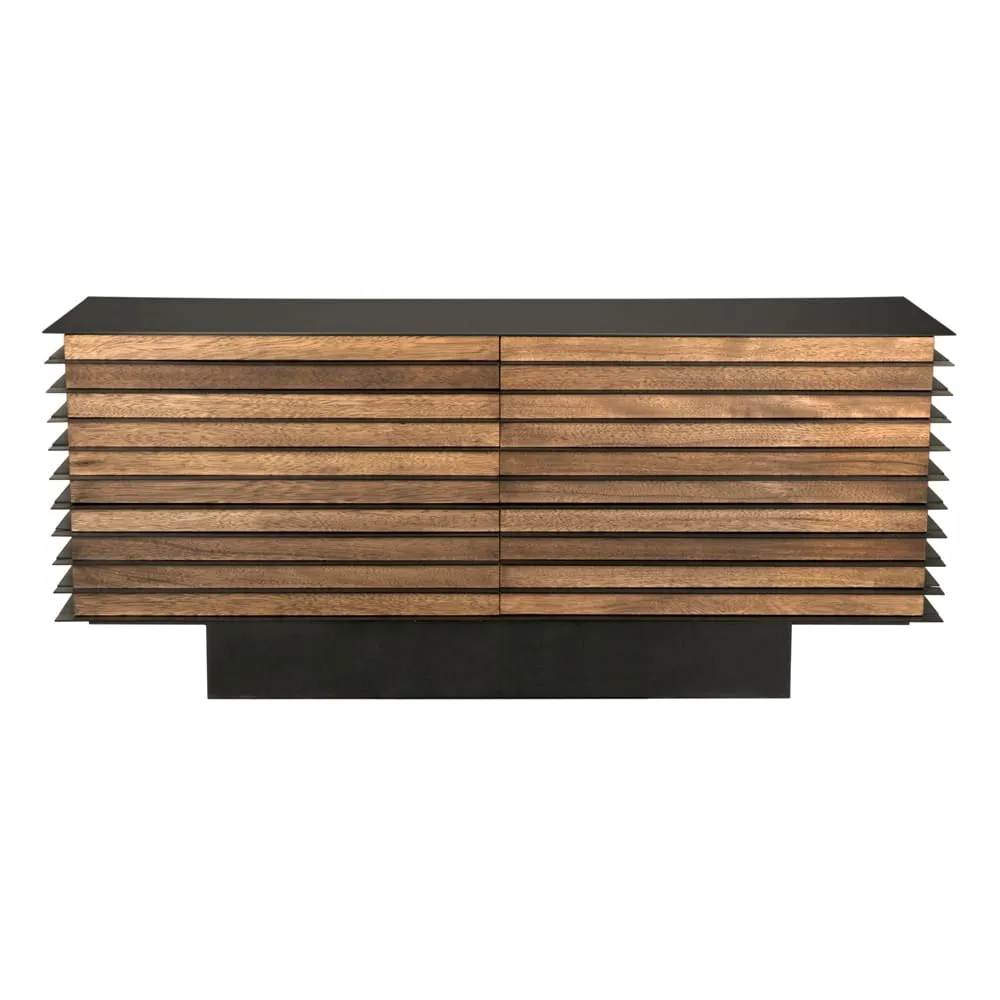 Elevation Sideboard, Dark Walnut and Steel