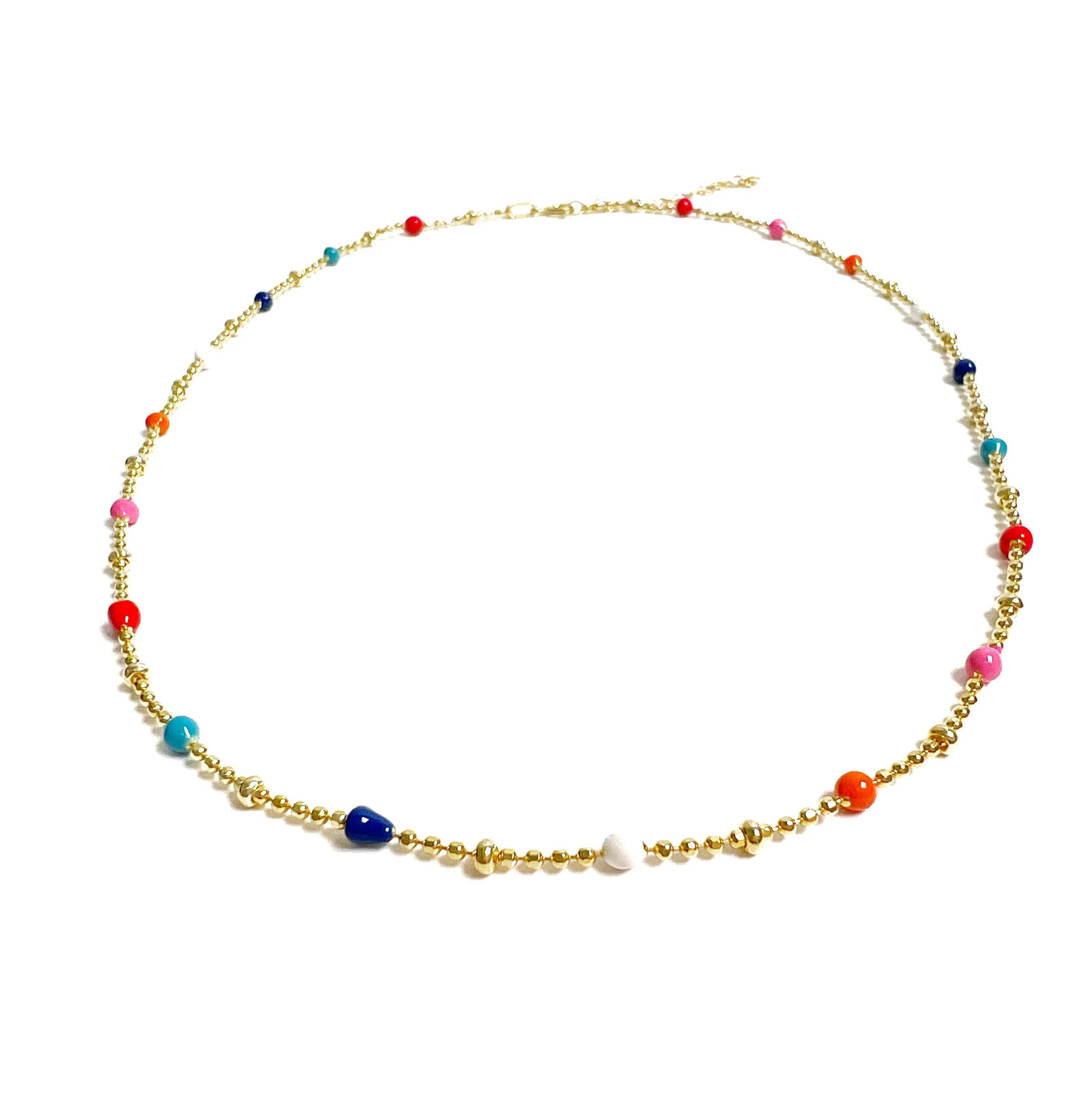 Enamel Color Dainty Necklaces