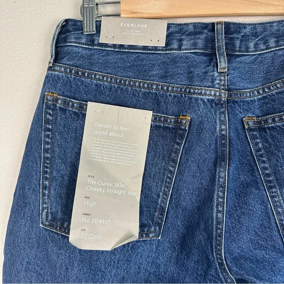 Everlane The Curvy '90s Cheeky Straight Jean Size 32 Crop (26.5” inseam)
