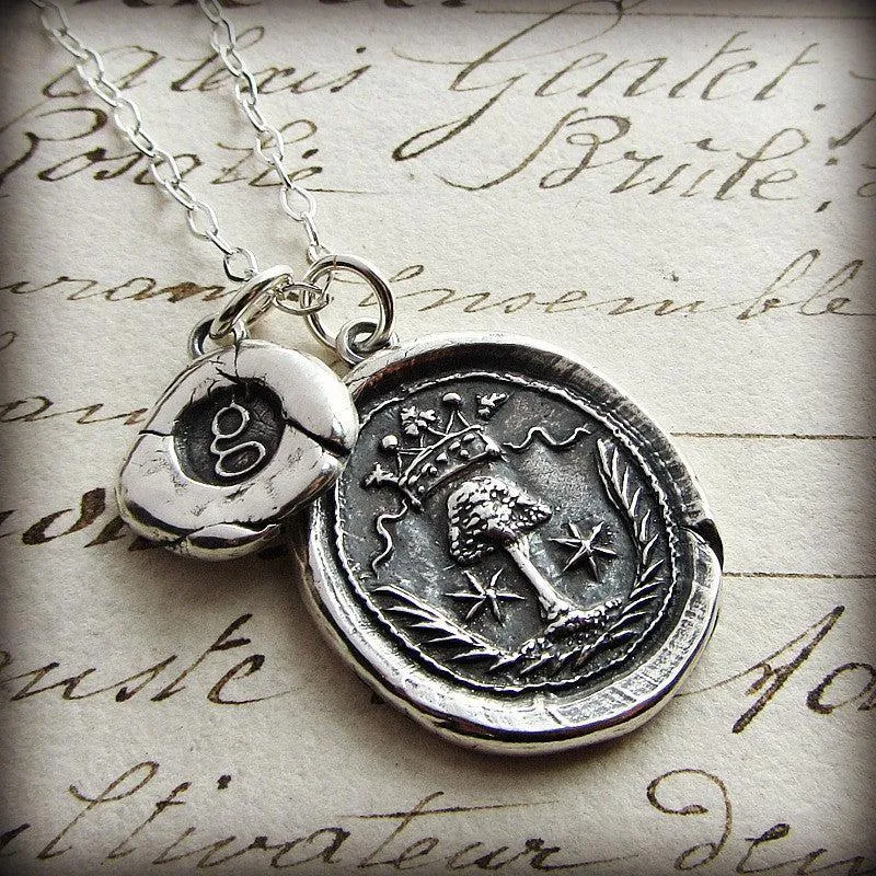 Family Tree Personalized Keepsake Wax Seal Necklace