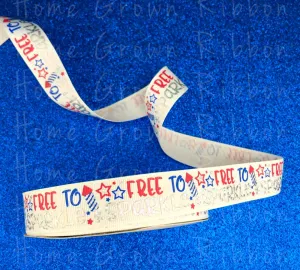 Free to Sparkle USDR Ribbon - 7/8 Inch