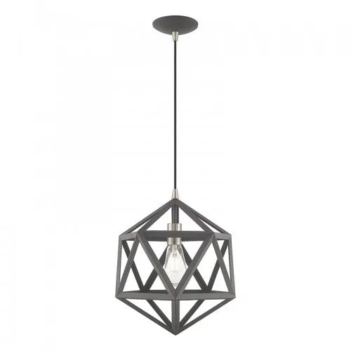 GEOMETRIC 1 LIGHT MINI PENDANT, SCANDINAVIAN GRAY