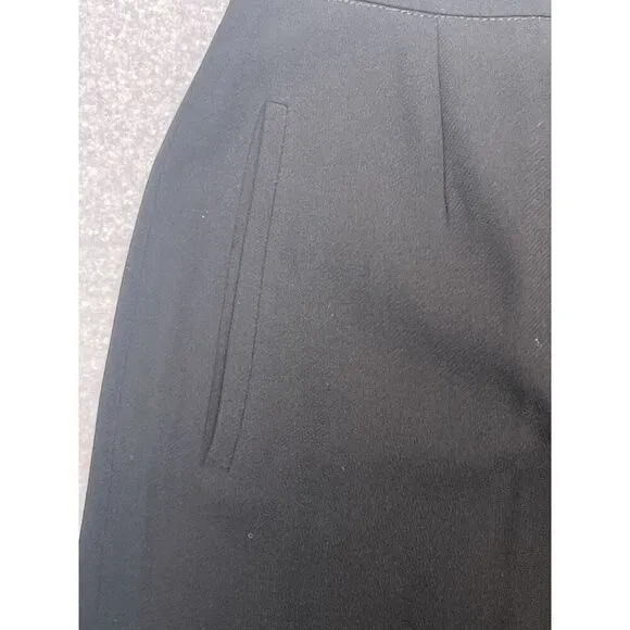 Giorgio Armani Vintage Black Pencil Skirt with Pockets 100% Rayon - 40 IT / 4US