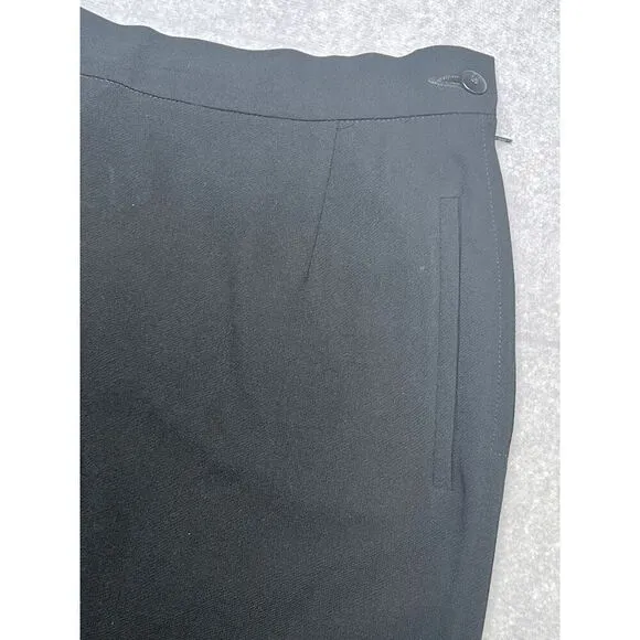 Giorgio Armani Vintage Black Pencil Skirt with Pockets 100% Rayon - 40 IT / 4US