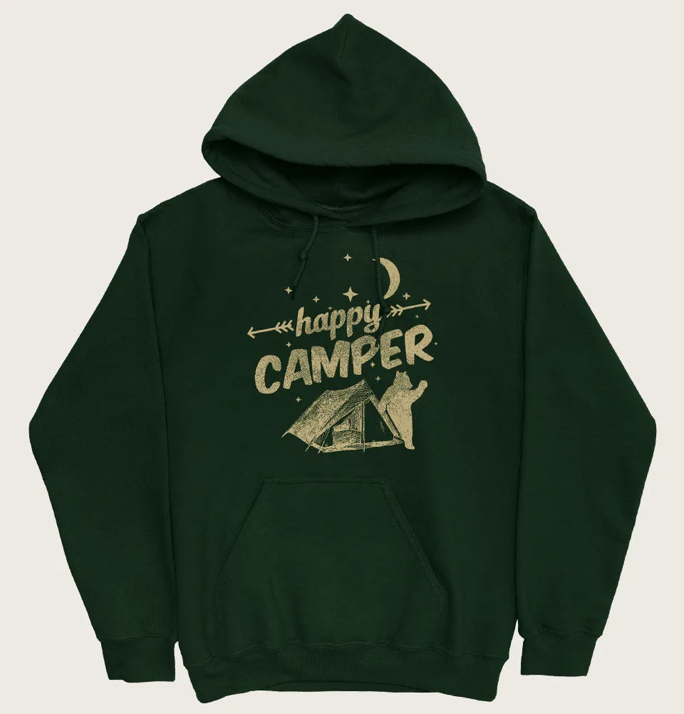 HAPPY CAMPER Unisex forest Hoodie