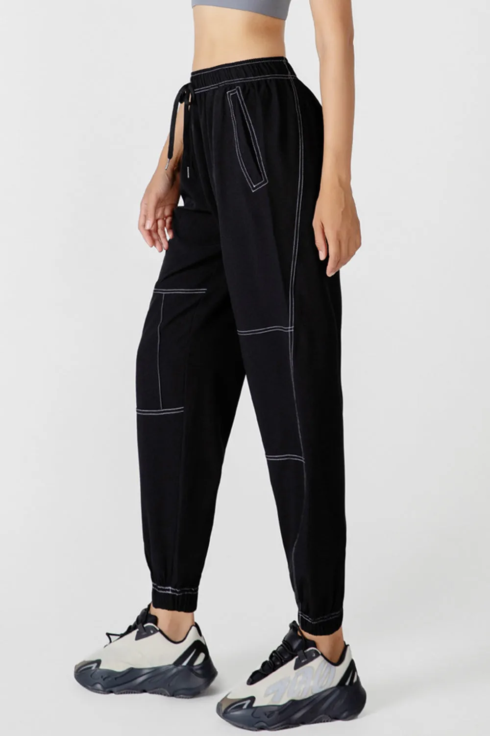 Hazel Blues® |  Basic Bae Drawstring Joggers with Pockets