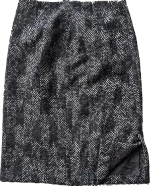 Issey Miyake Japan. Vintage Black/Gray Wool Mini Skirt
