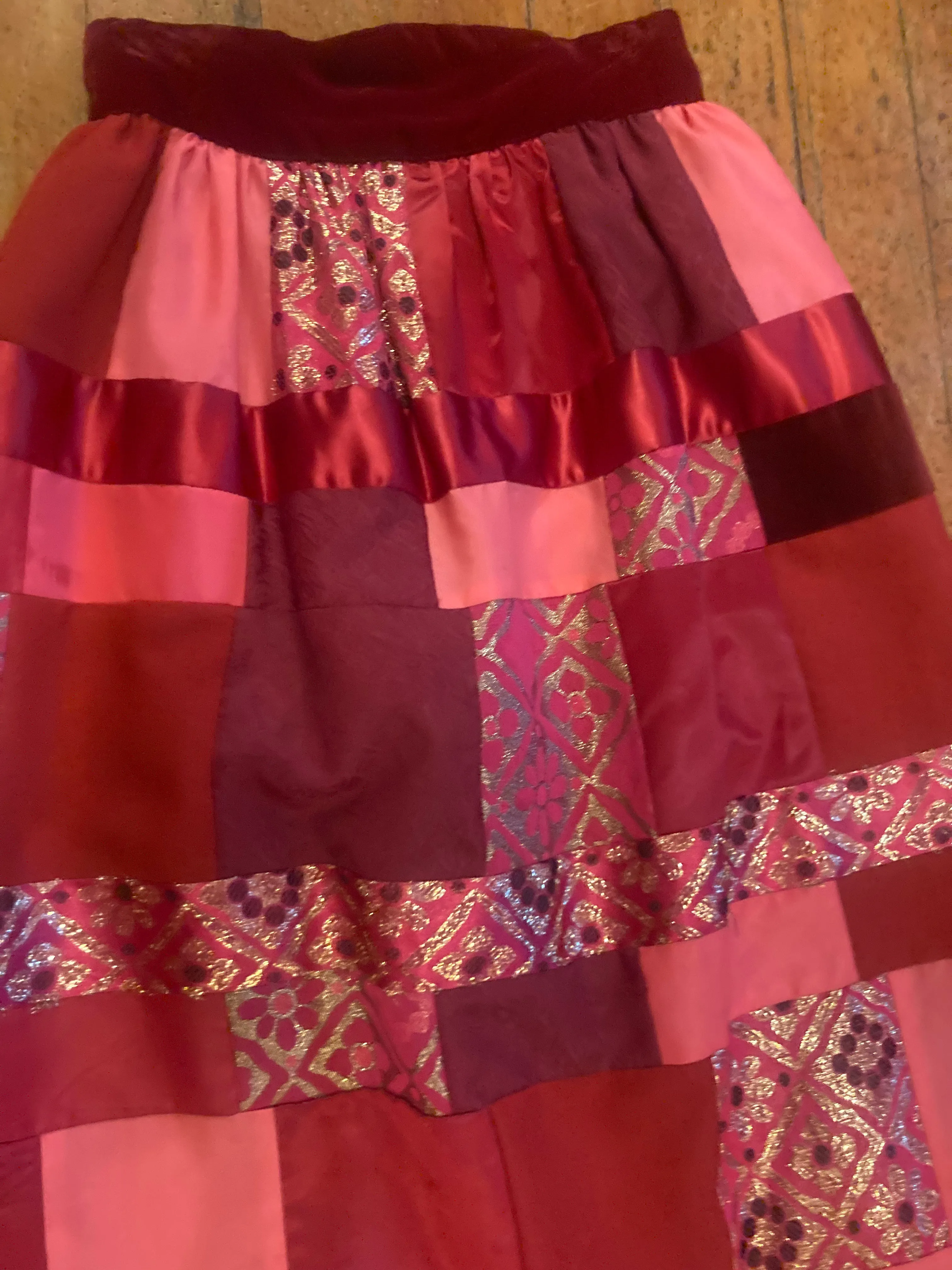 Jean Blanchette Patchwork Skirt