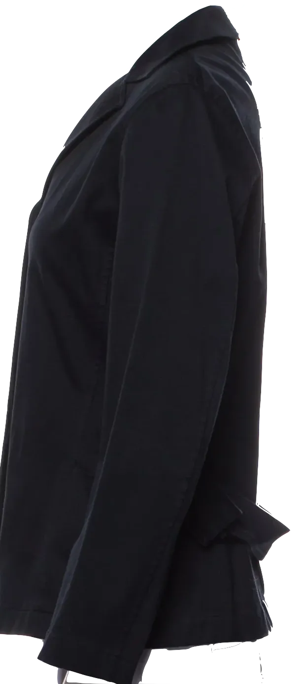 Jil Sander Vintage Black Fabric Blend 2000's Collection Coat/Blazer