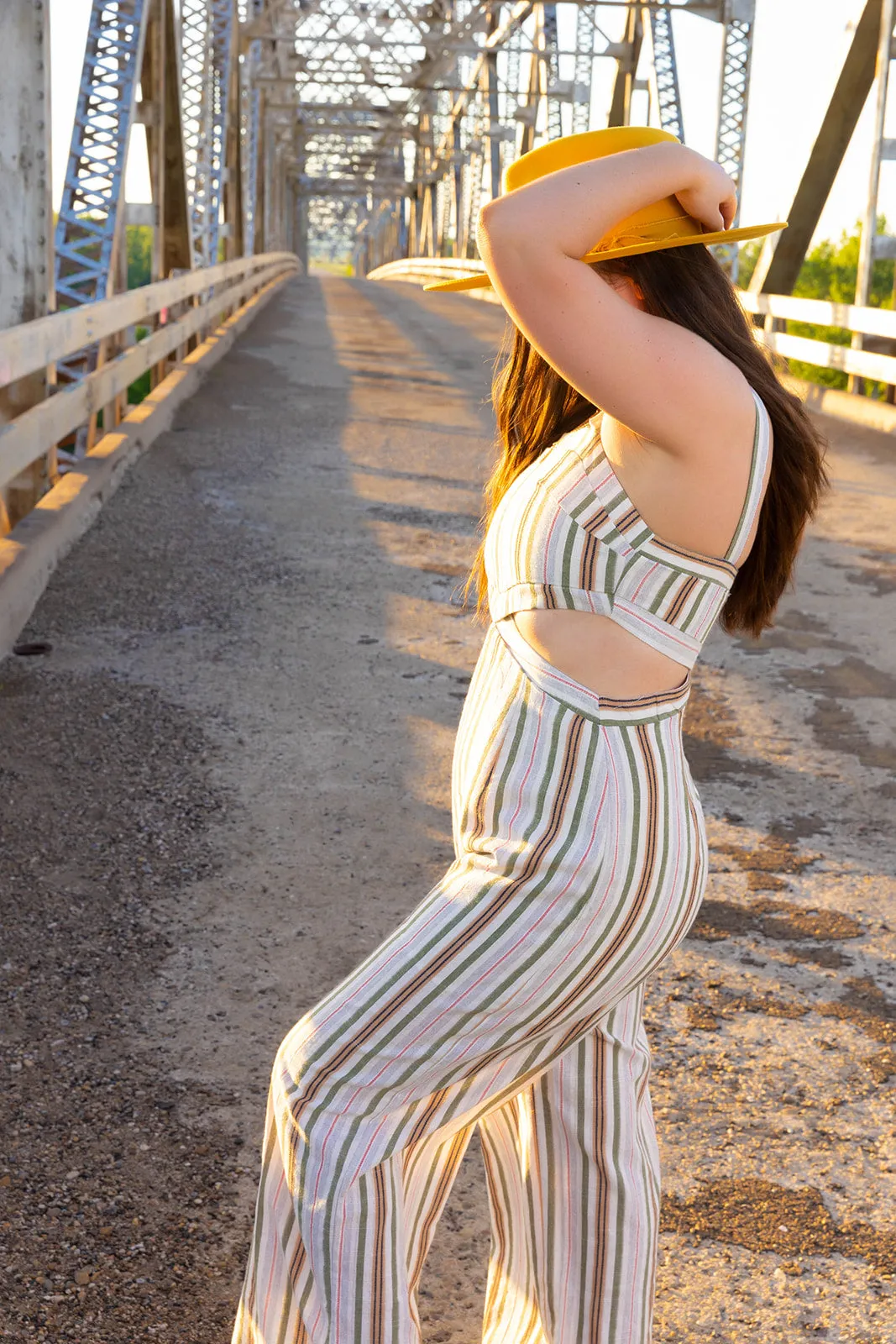 Katrina Striped Jumpsuit