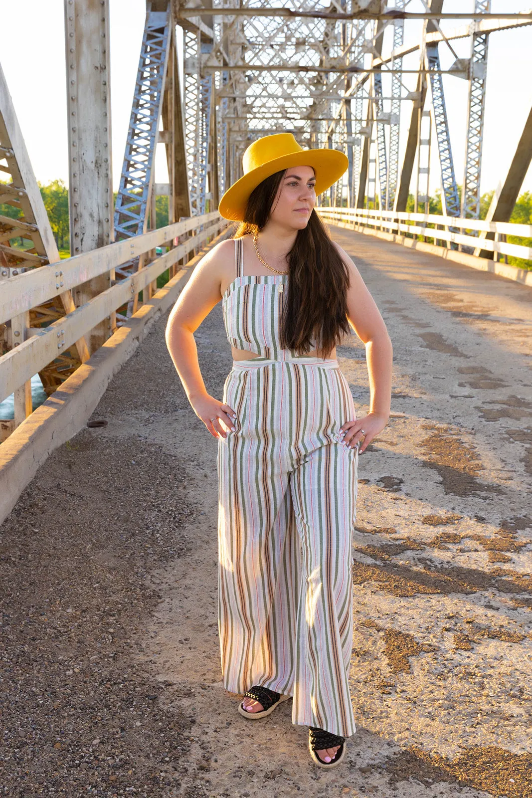 Katrina Striped Jumpsuit