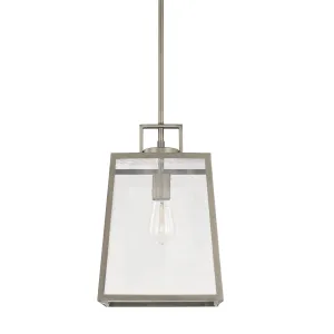 KENNER 1 LIGHT PENDANT, ANTIQUE NICKEL