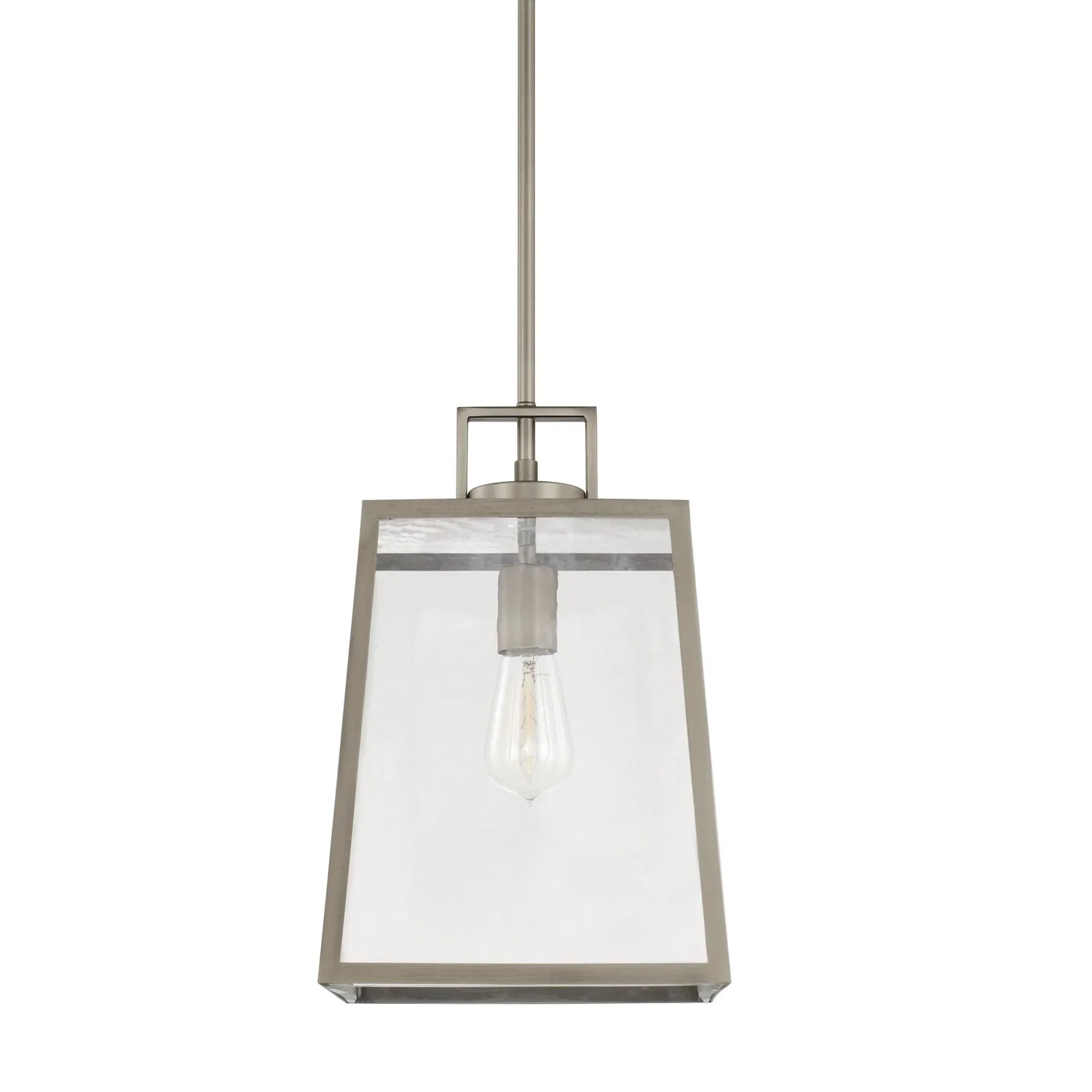 KENNER 1 LIGHT PENDANT, ANTIQUE NICKEL