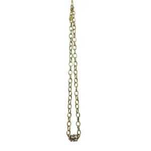 Kirks Folly Brass tone Small Oval Link Interchangeable Necklace