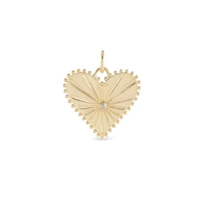 Large Pour Toujours Heart Charm