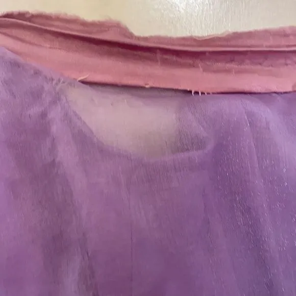 Lavender Floor Length Skirt Ruffled Skirt