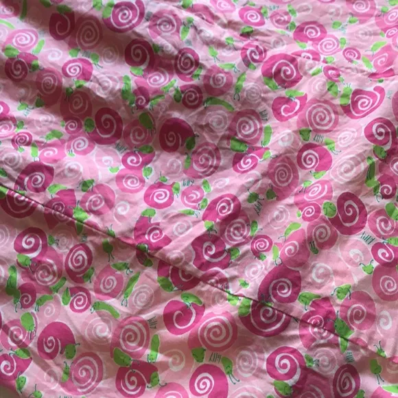 Lilly Pulitzer Rare Vintage White Label Y2k Slip Dress Snail Print Barbie Pink 6