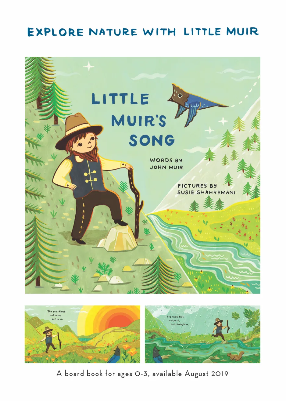 Little Muir's Song -- Children's Picture Board Book by John Muir, illustrated by Susie Ghahremani