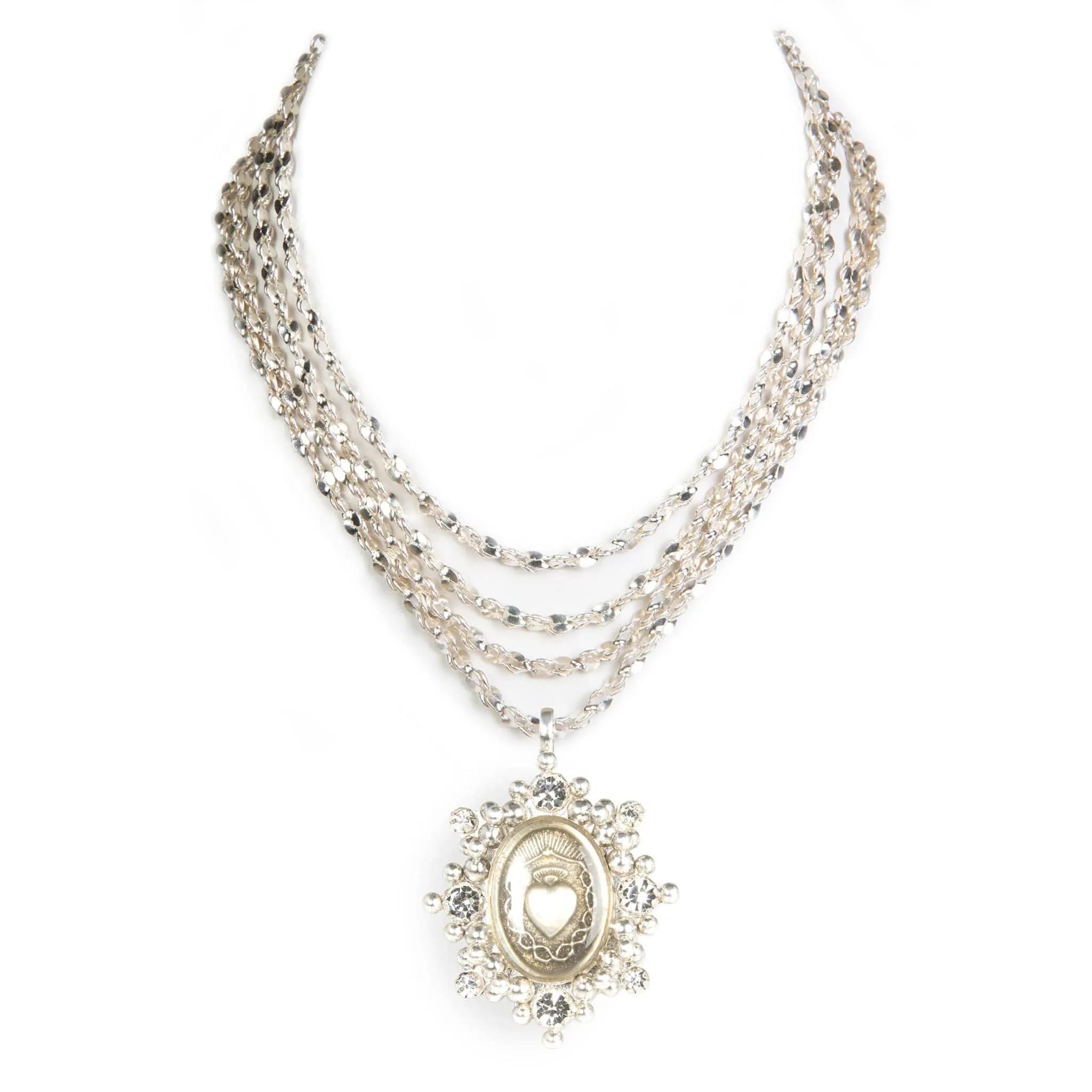 Love Chain Choker with All  Medallions
