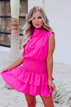 Magically Magenta Smocked Dress