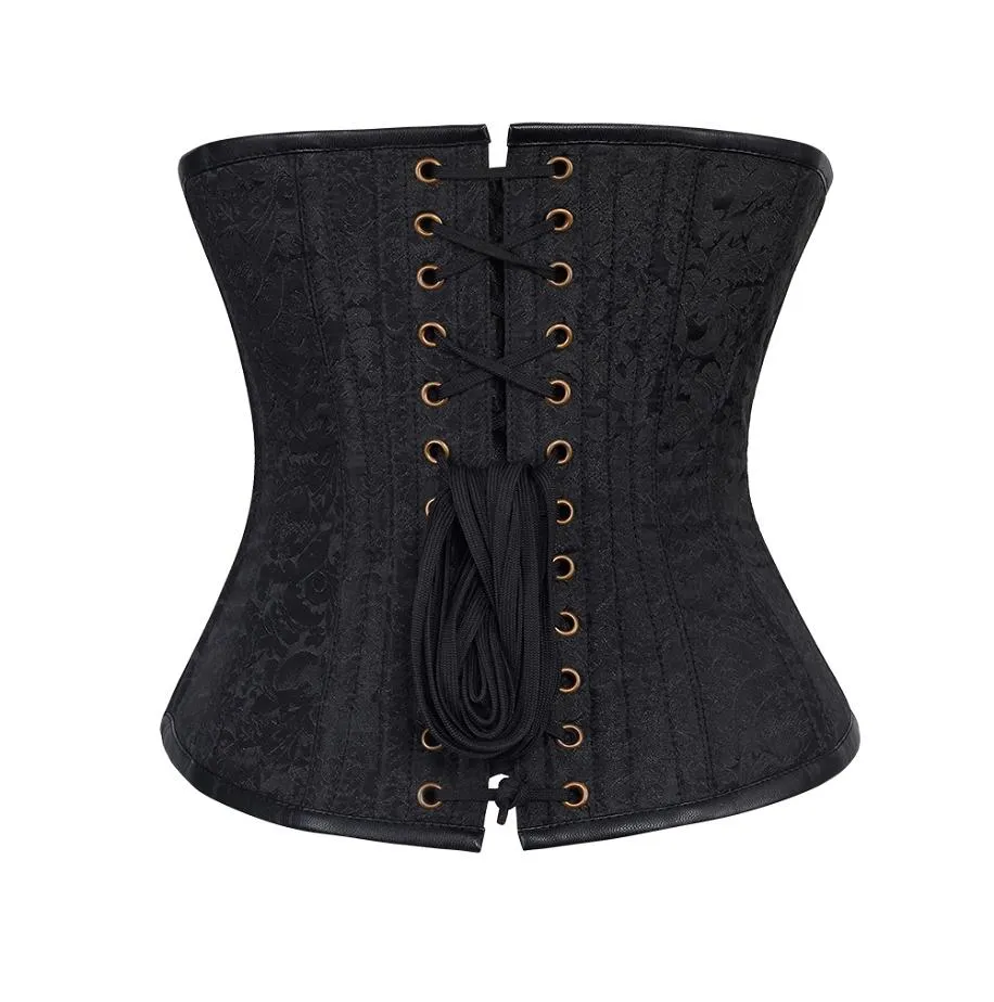 Maximoff Brocade Underbust Corset With Chains
