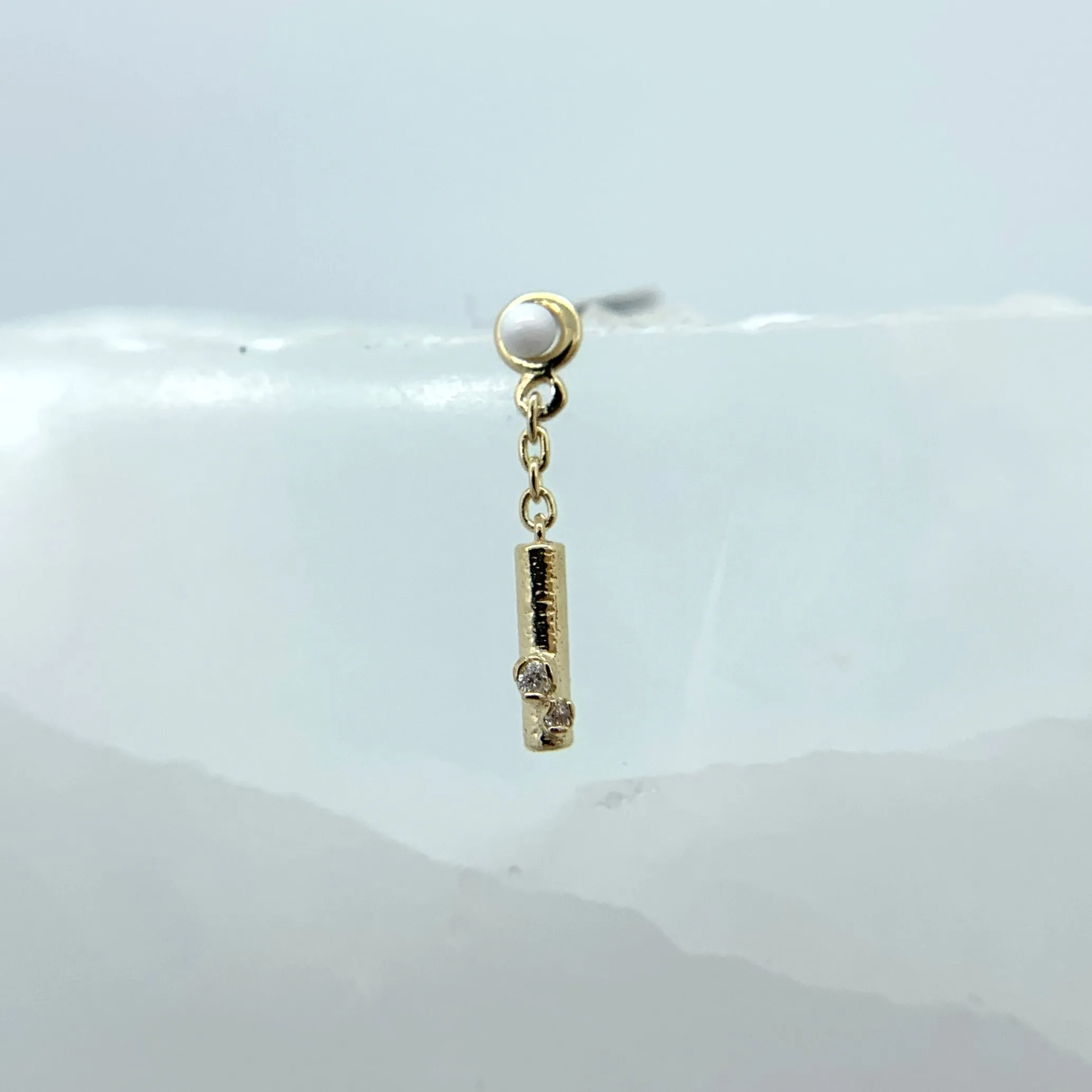 Mini Beauty Marked Charm with Diamonds