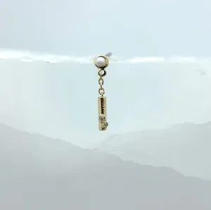 Mini Beauty Marked Charm with Diamonds