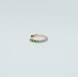 Mini Bi-Color Hoop Earring