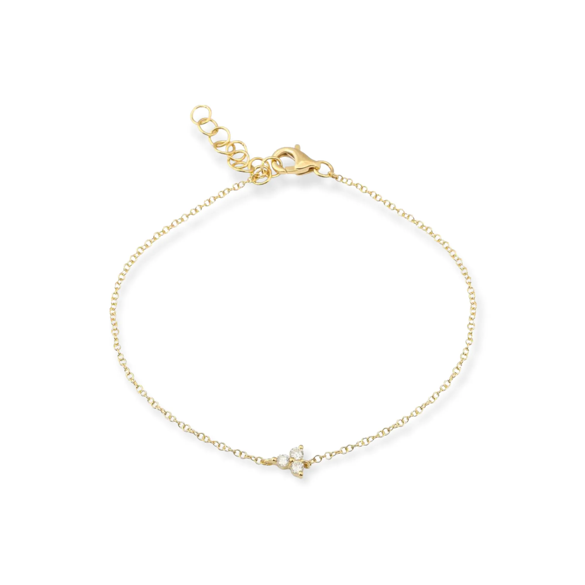 Mini Dainty Diamond Trio Bracelet