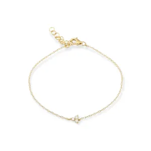 Mini Dainty Diamond Trio Bracelet