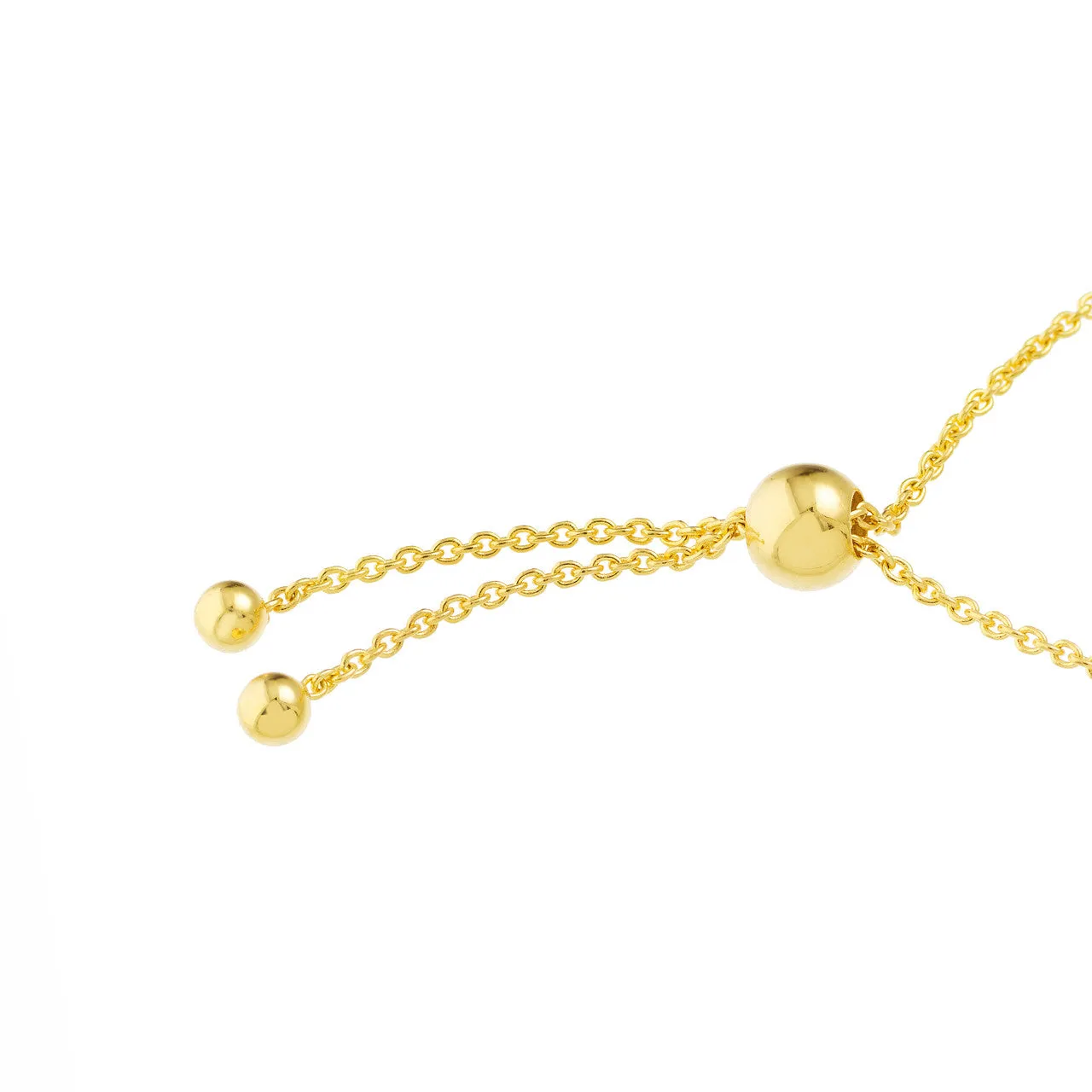 Mini Emerald Bezel Bolo Bracelet
