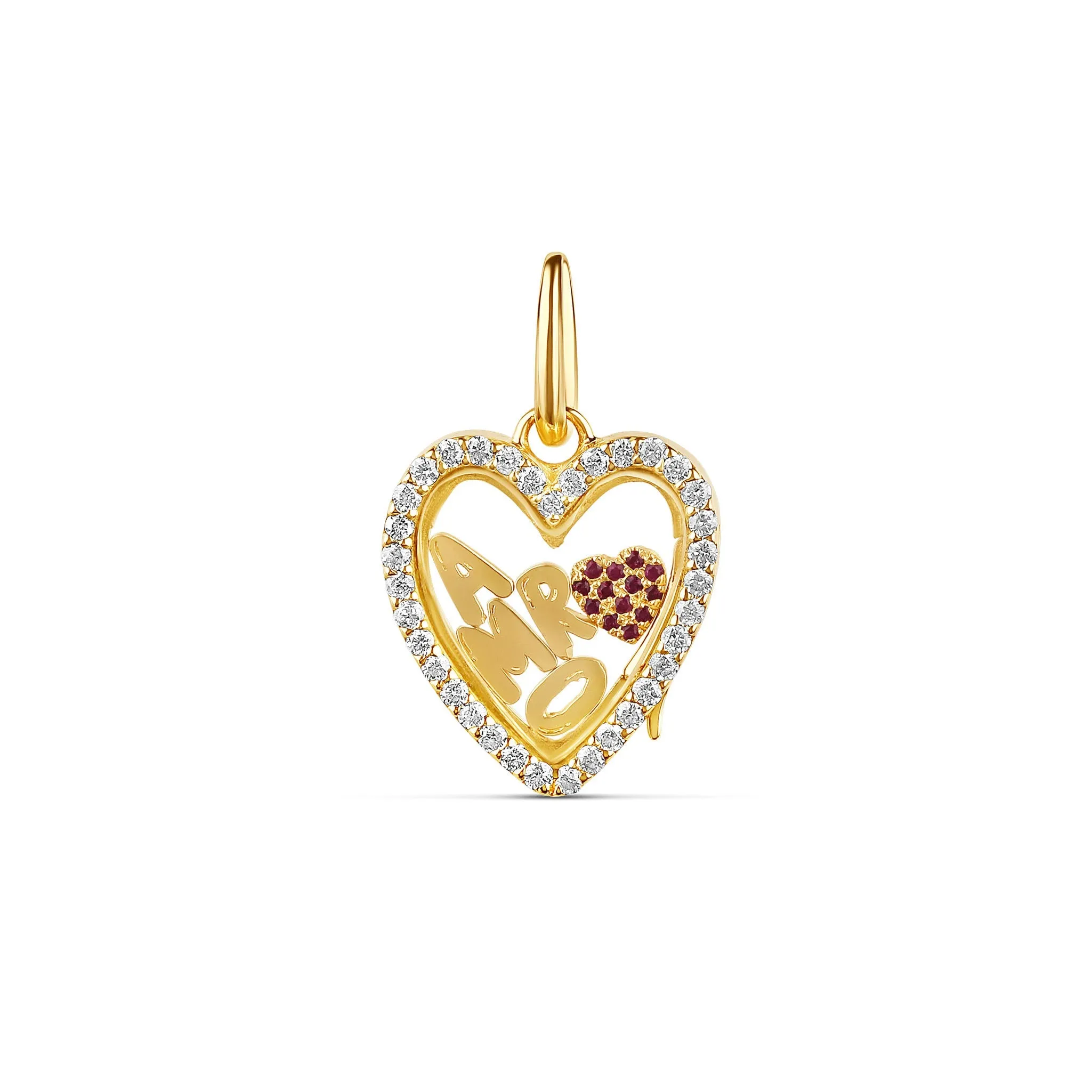 Mini Heart Glass Charm Locket