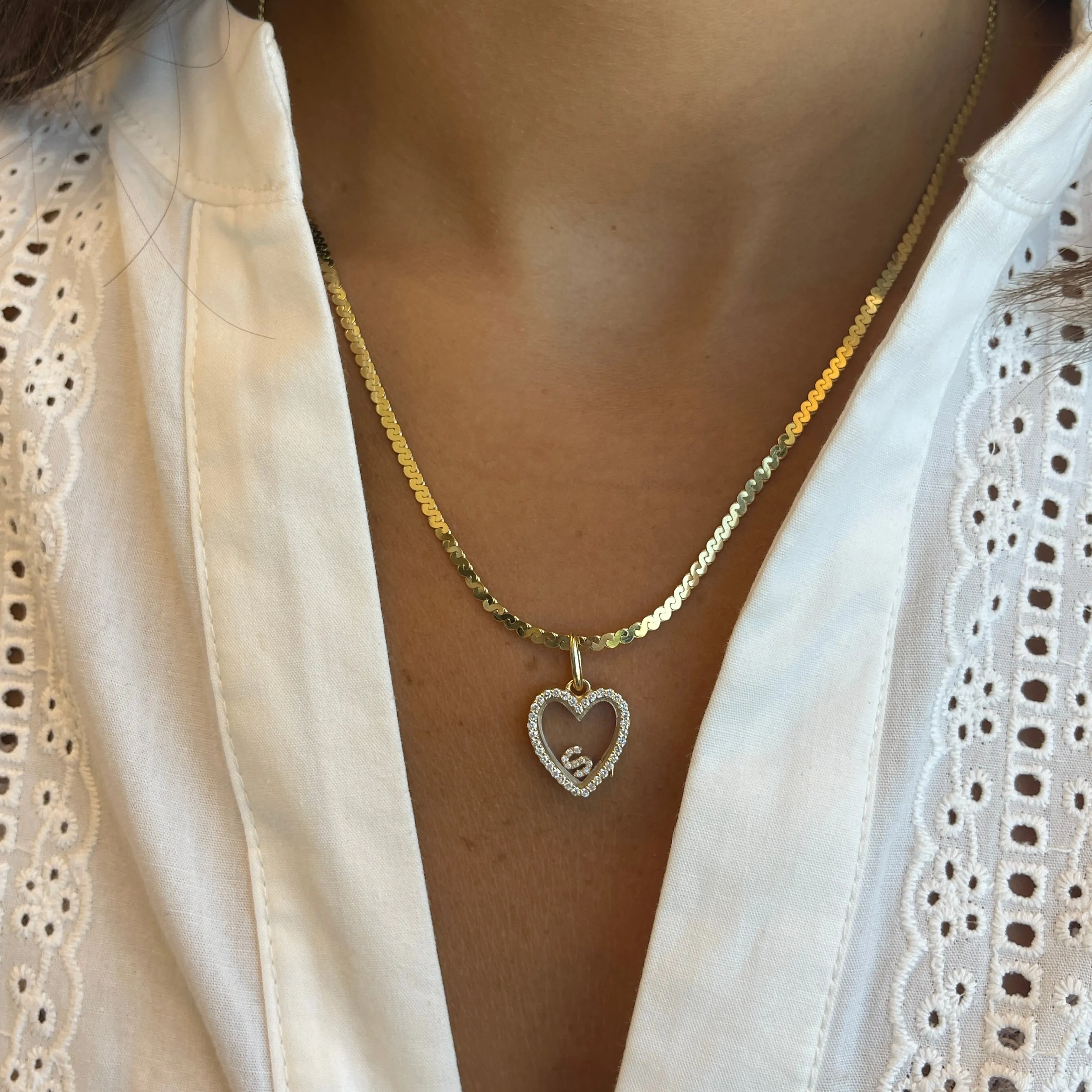 Mini Heart Glass Charm Locket