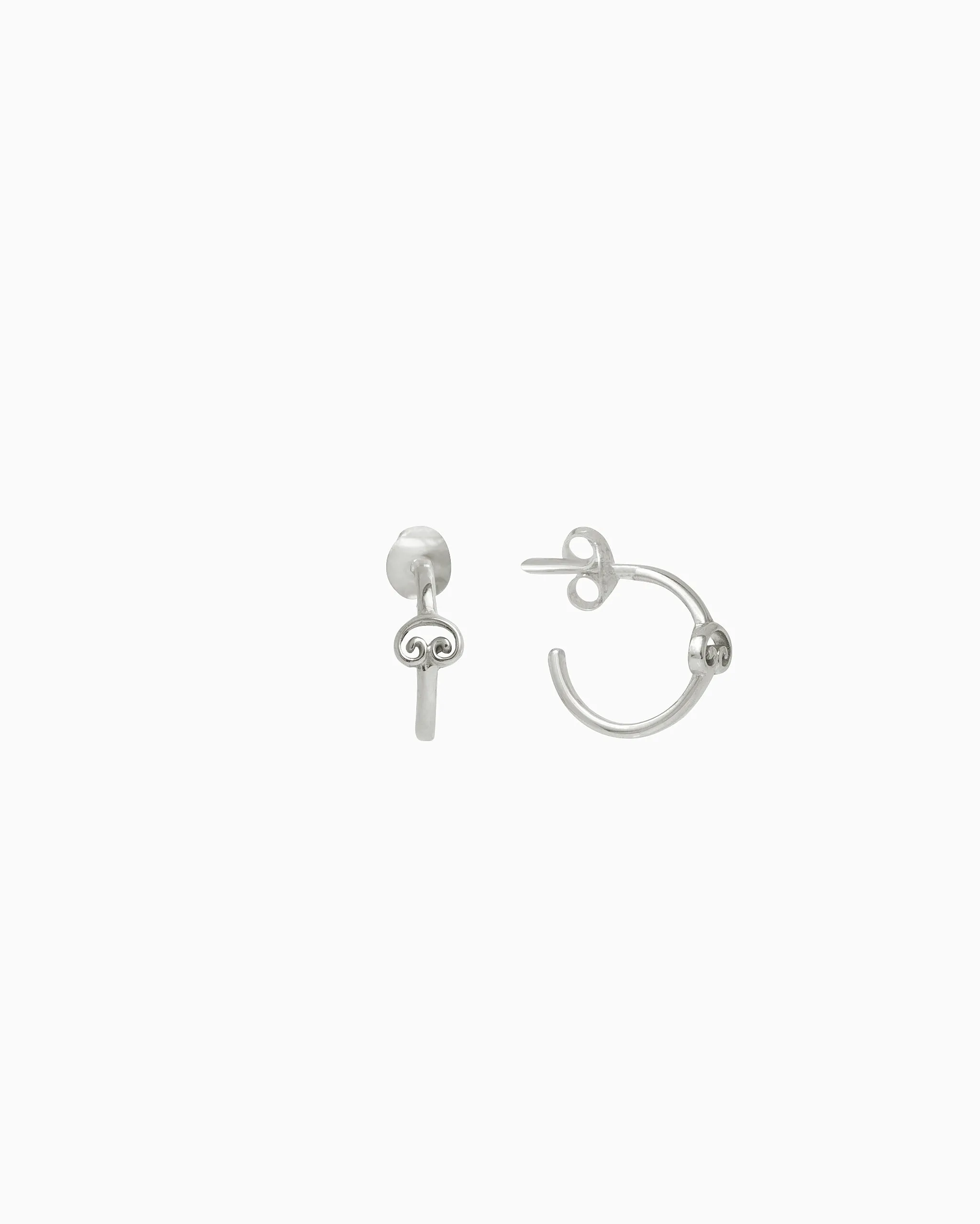 Mini Petroglyph Hoop Earrings