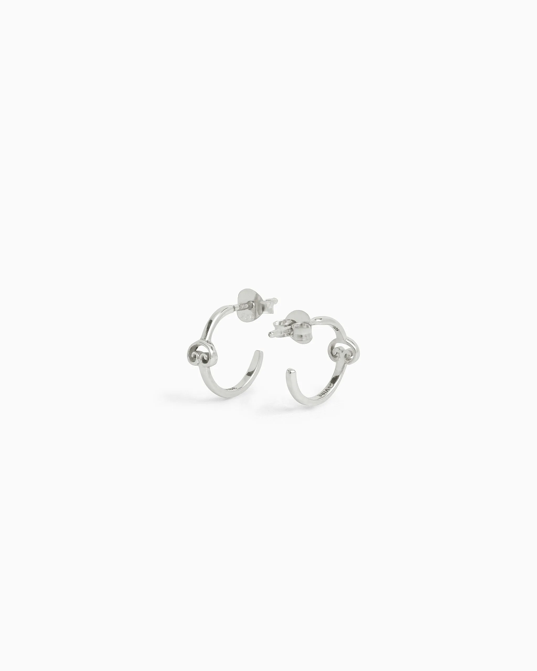 Mini Petroglyph Hoop Earrings
