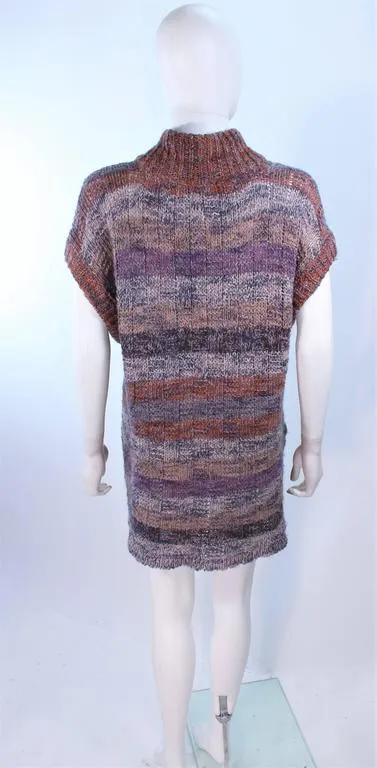 MISSONI Mauve Wool Knit Vest Size Large