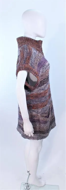 MISSONI Mauve Wool Knit Vest Size Large