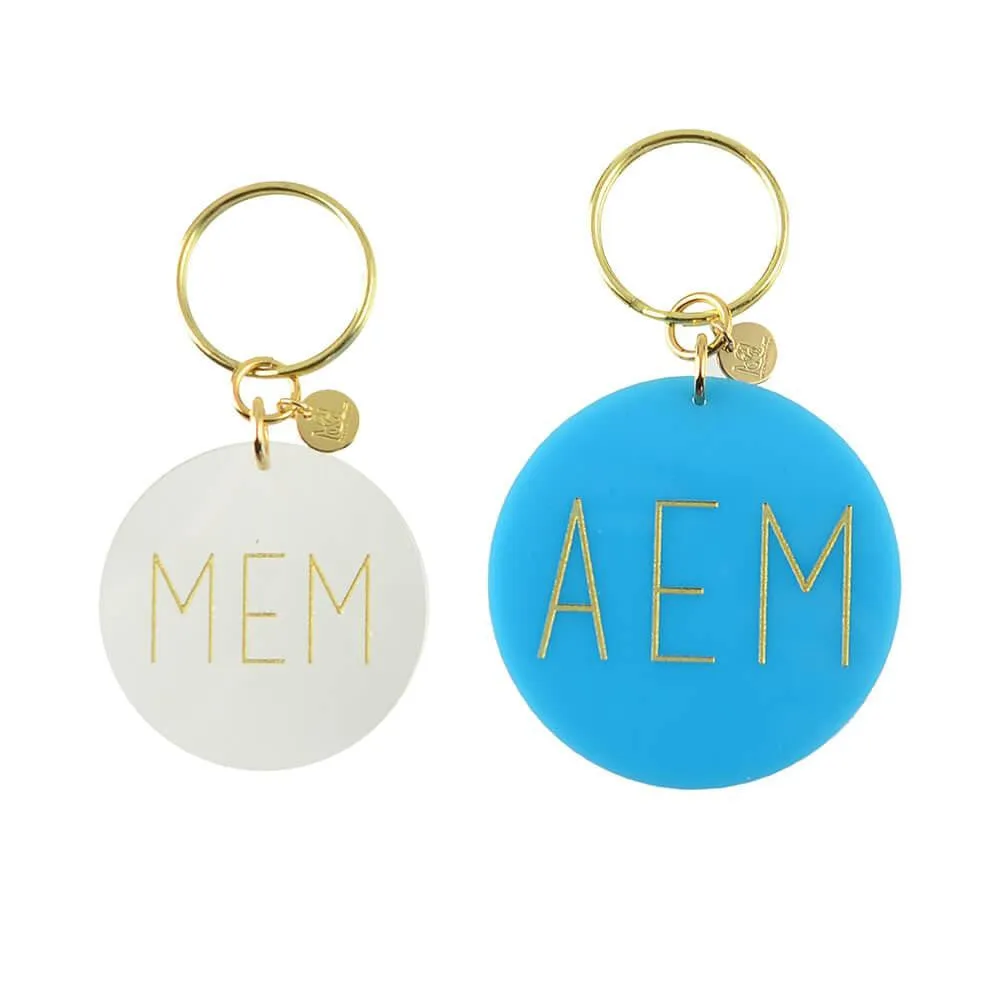 Modern Block Keychain (WS)