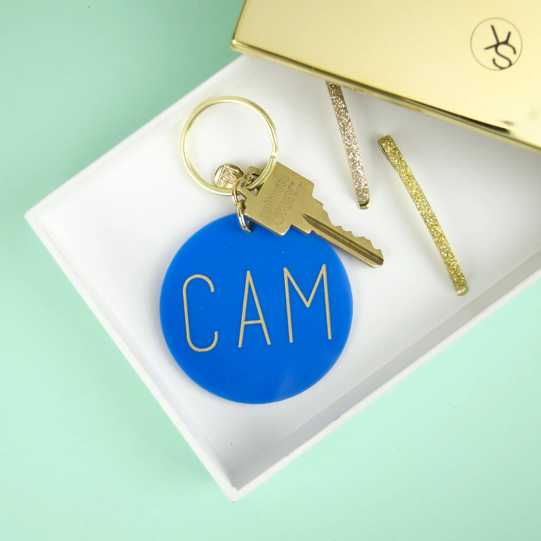 Modern Block Keychain (WS)