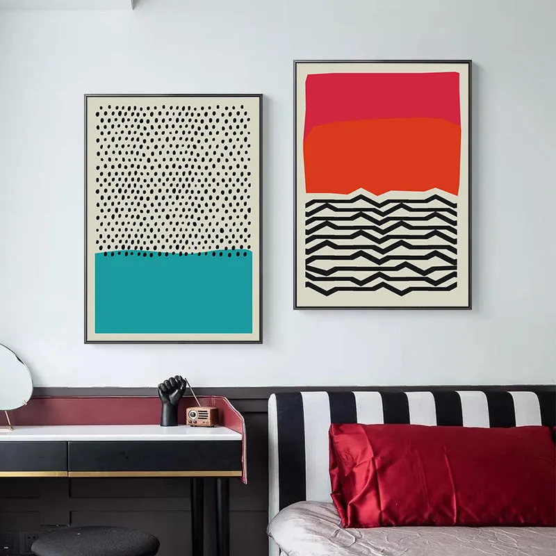 Modern Multicolored Abstract Geometric